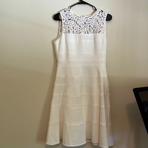 NWT WHBM white sleeveless dress.